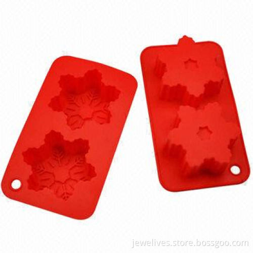 Silicone snowflake candy mold